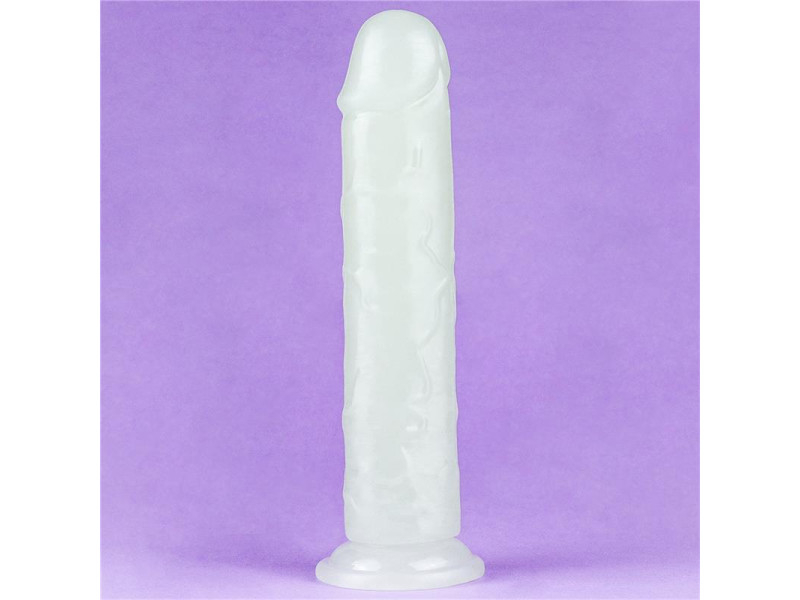Dildo Lumino 8 Luz Azul
