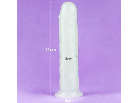 Dildo Lumino 8 Luz Azul