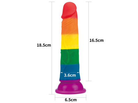 Dildo Prider 7 Silicona Liquida LGBT