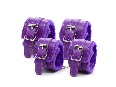 Set Bondage de 10 Piezas Purpura Set Bondage de 10 Piezas Purpura
