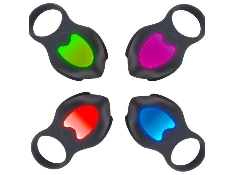 Darkblack Anillo Vibrador con Led Control Remoto USB Silicona