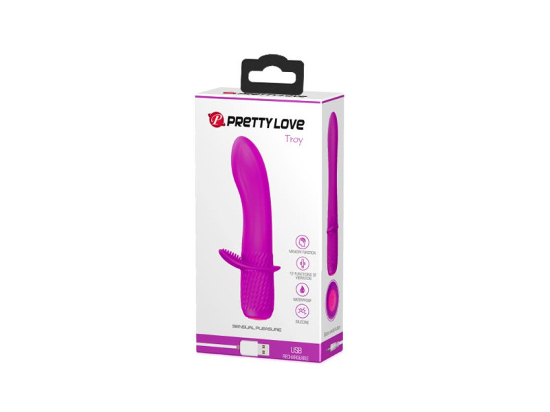 Vibrador Troy USB Silicone Purpura