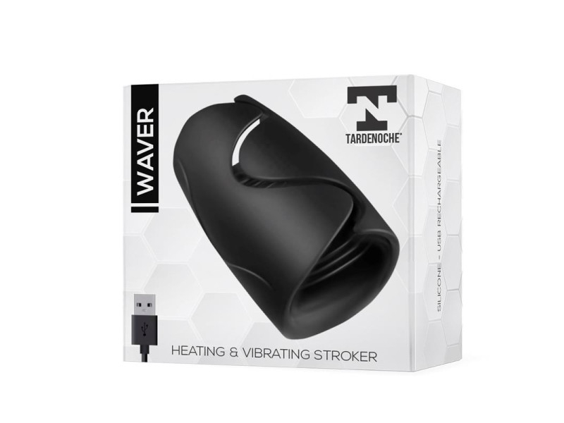 Waver Masturbador Masculino Funcion Calor y Vibracion Flexible USB Silicona