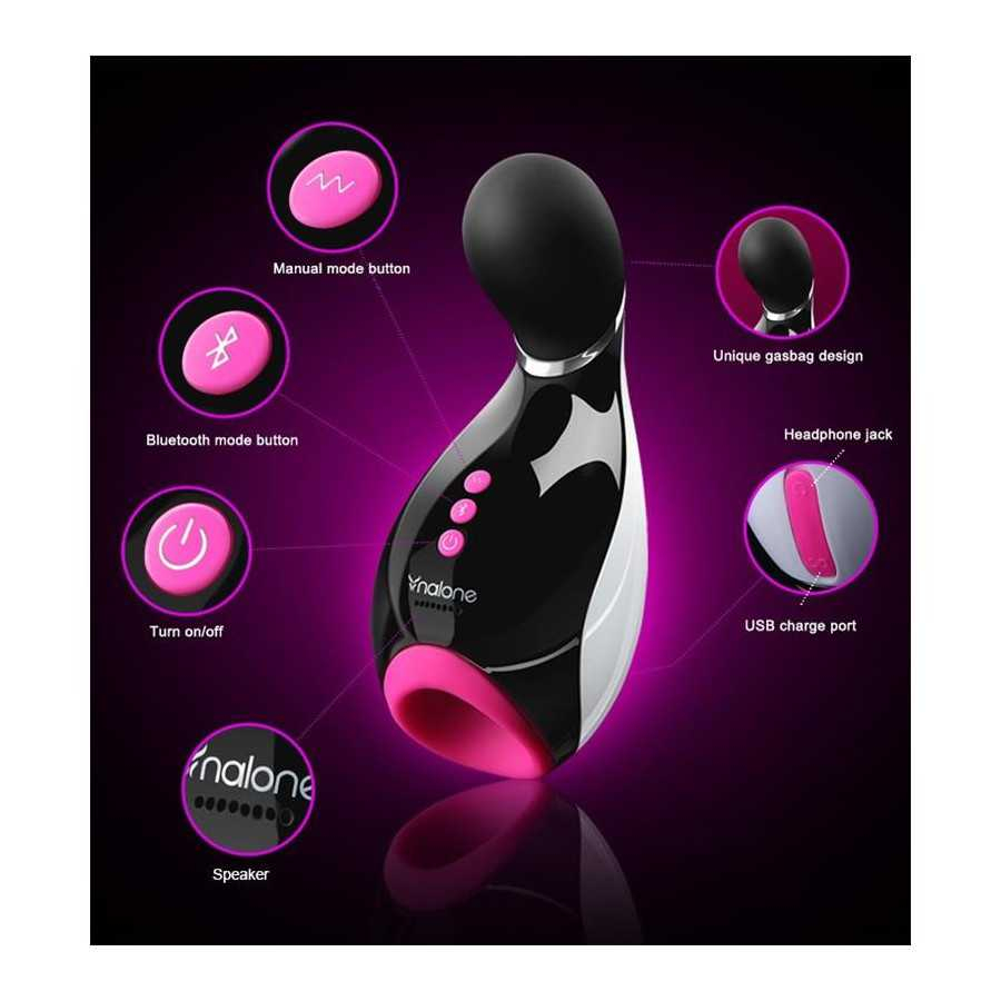 Masturbador Oxxy Negro y Fuchsia