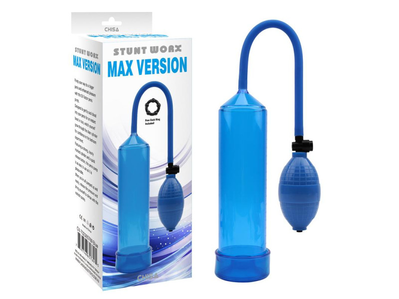Bomba de Succion para el Pene MAX Version Azul