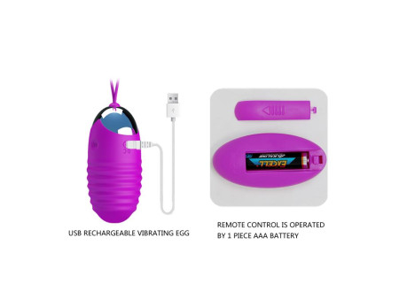 Huevo Vibrador Jessica USB Purpura Huevo Vibrador Jessica USB Purpura