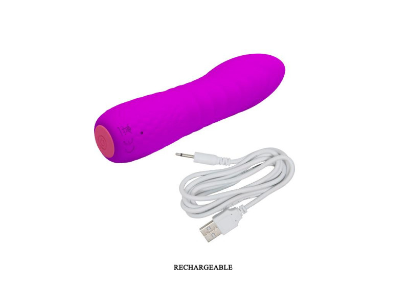 Vibrador Abner USB Silicona Purpura