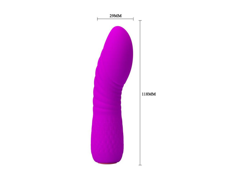 Vibrador Abner USB Silicona Purpura