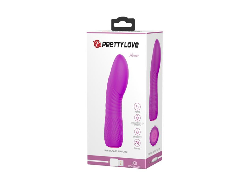 Vibrador Abner USB Silicona Purpura