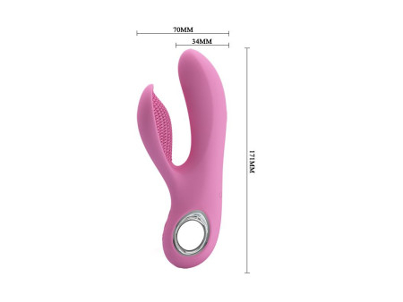 Vibrador Canrol USB Silicona Rosa Suave