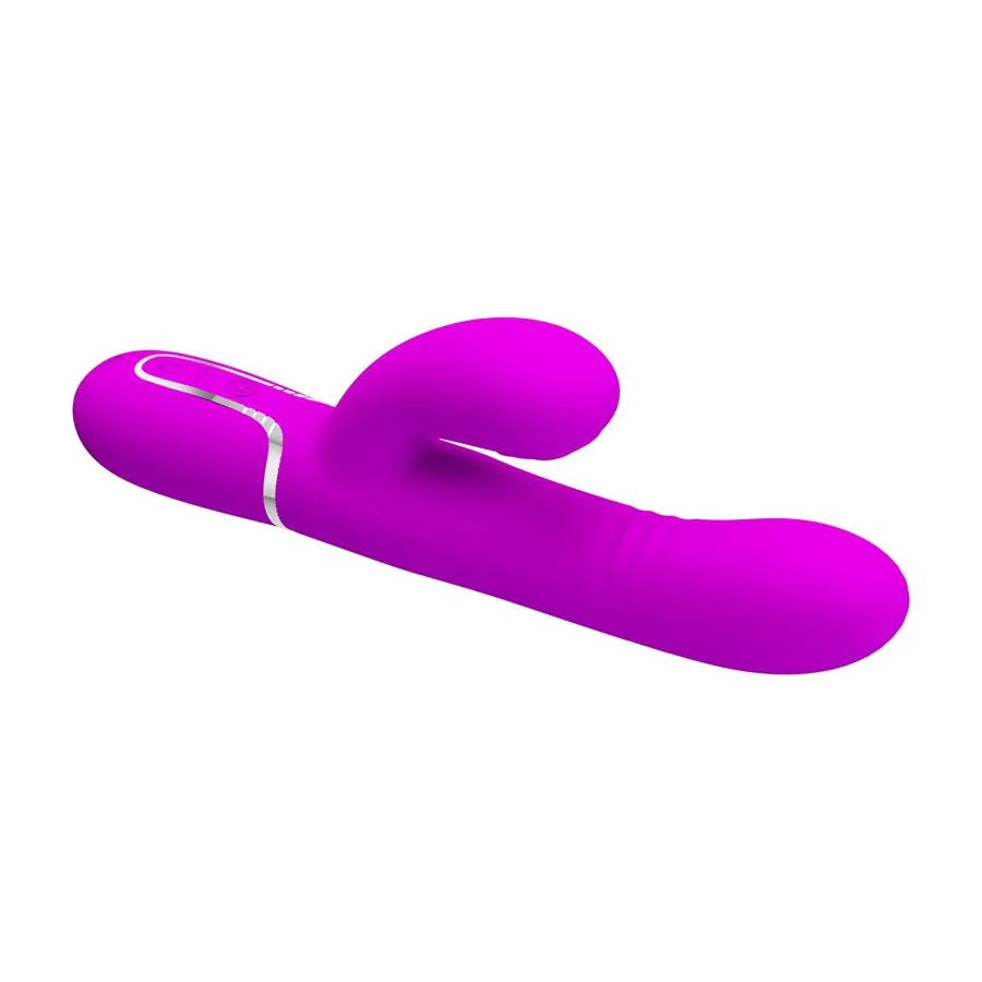 Mariana Vibrador 4en1 Silicona Fucsia