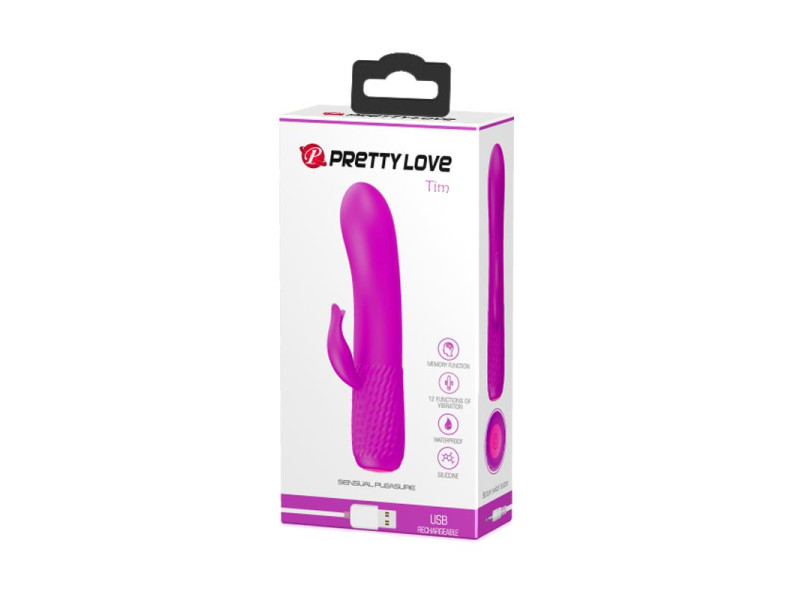 Vibrador Tim USB Silicona Purpura