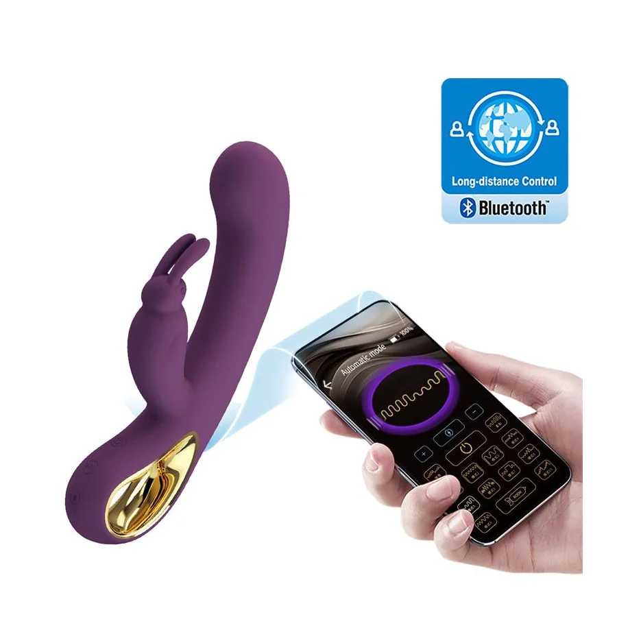 Liam Vibrador Punto G Silicona con APP Morado