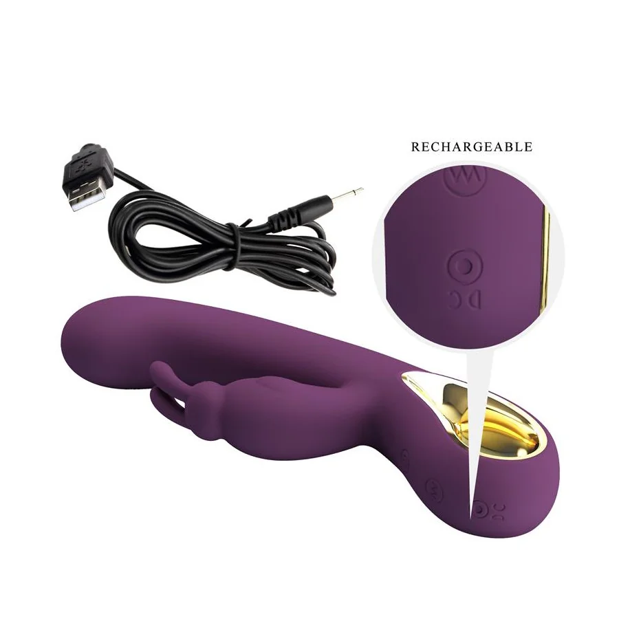 Liam Vibrador Punto G Silicona con APP Morado