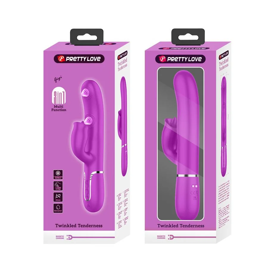 Gigi Vibrador con Licking y Thumping Fucsia