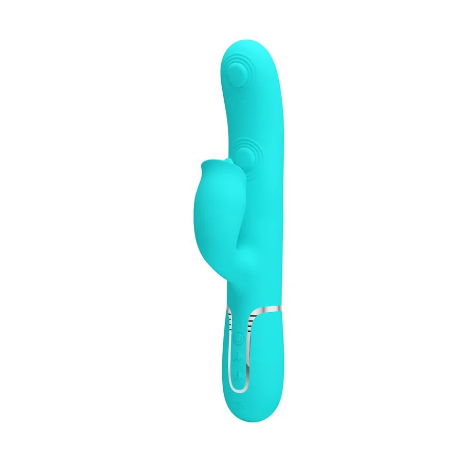 Gigi Vibrador con Licking y Thumping Turquesa