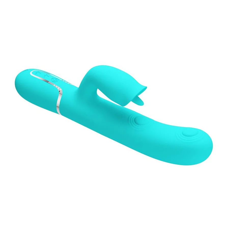 Gigi Vibrador con Licking y Thumping Turquesa