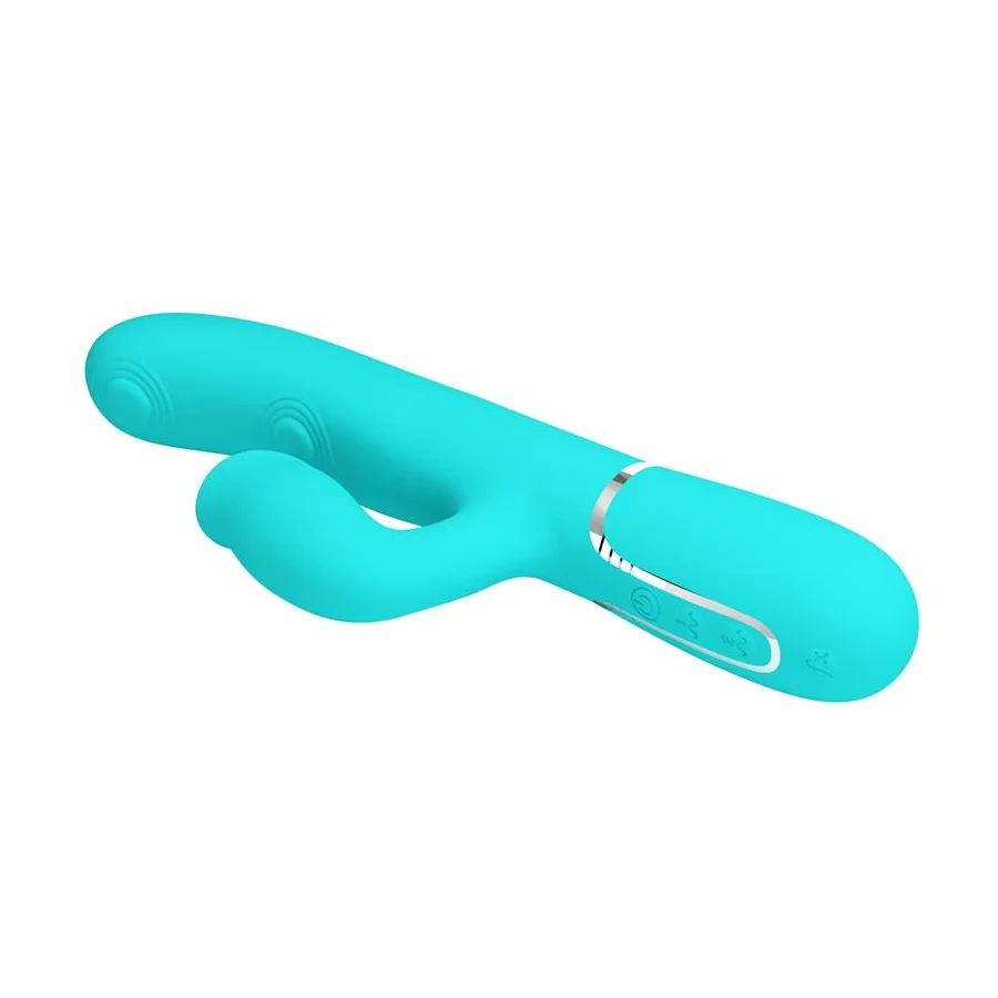 Gigi Vibrador con Licking y Thumping Turquesa