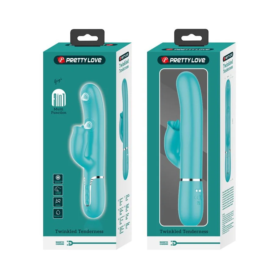 Gigi Vibrador con Licking y Thumping Turquesa