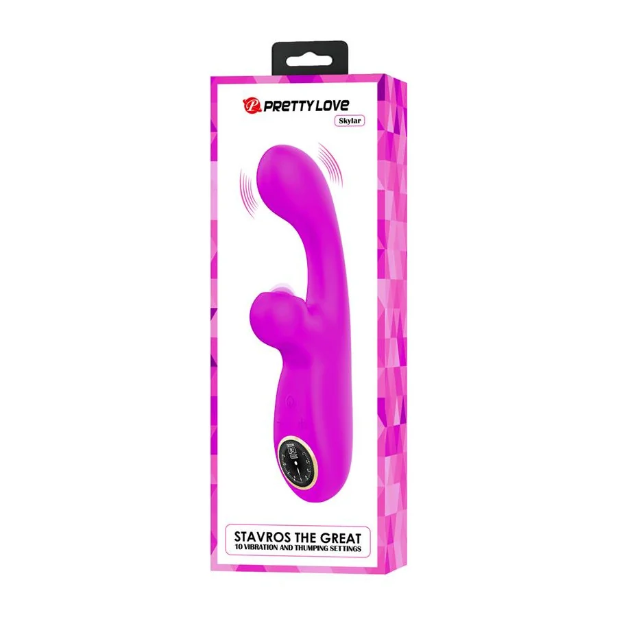 Skylar Conejito Vibrador y Thumping Fucsia