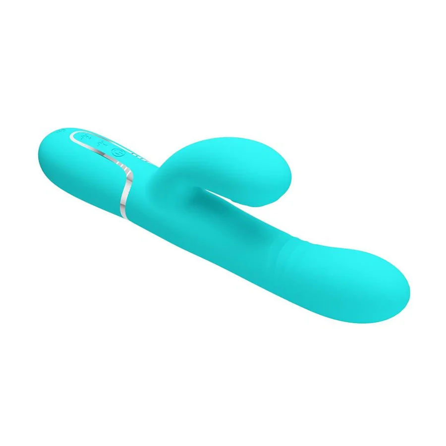 Mariana Vibrador 4 en 1 Silicona Turquesa