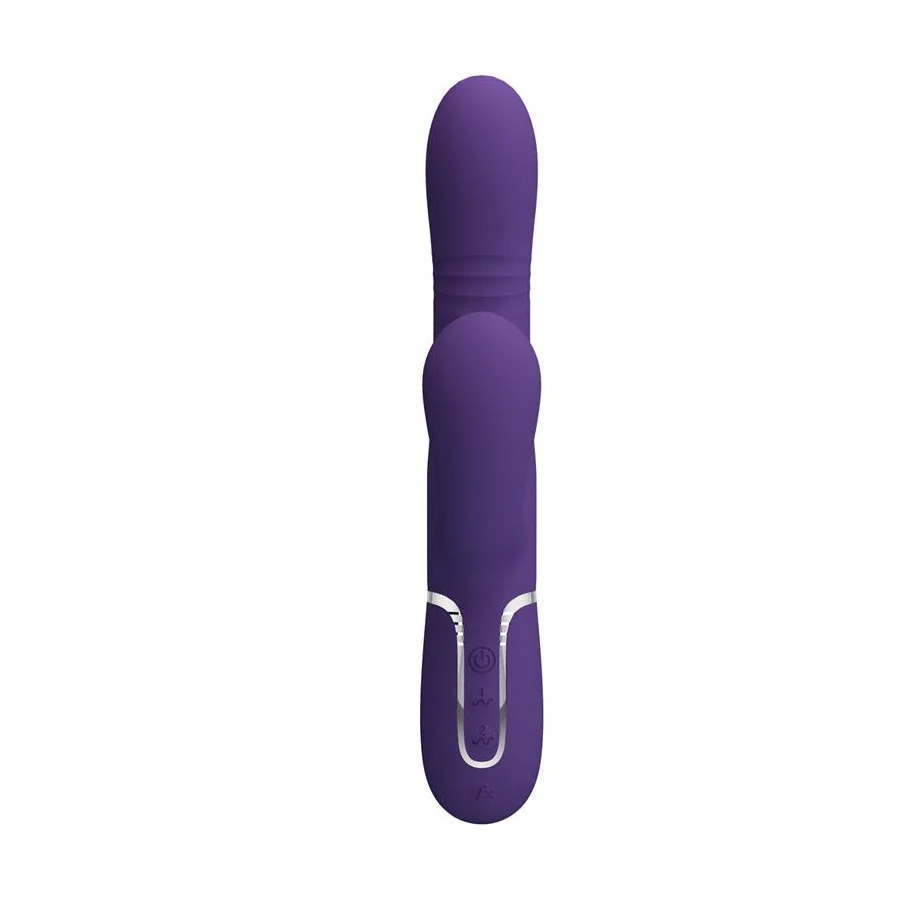 Mariana Vibrador 4 en 1 Silicona Morado