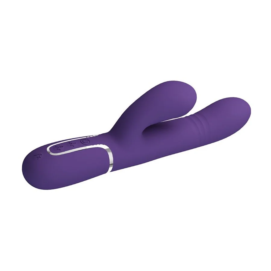Mariana Vibrador 4 en 1 Silicona Morado