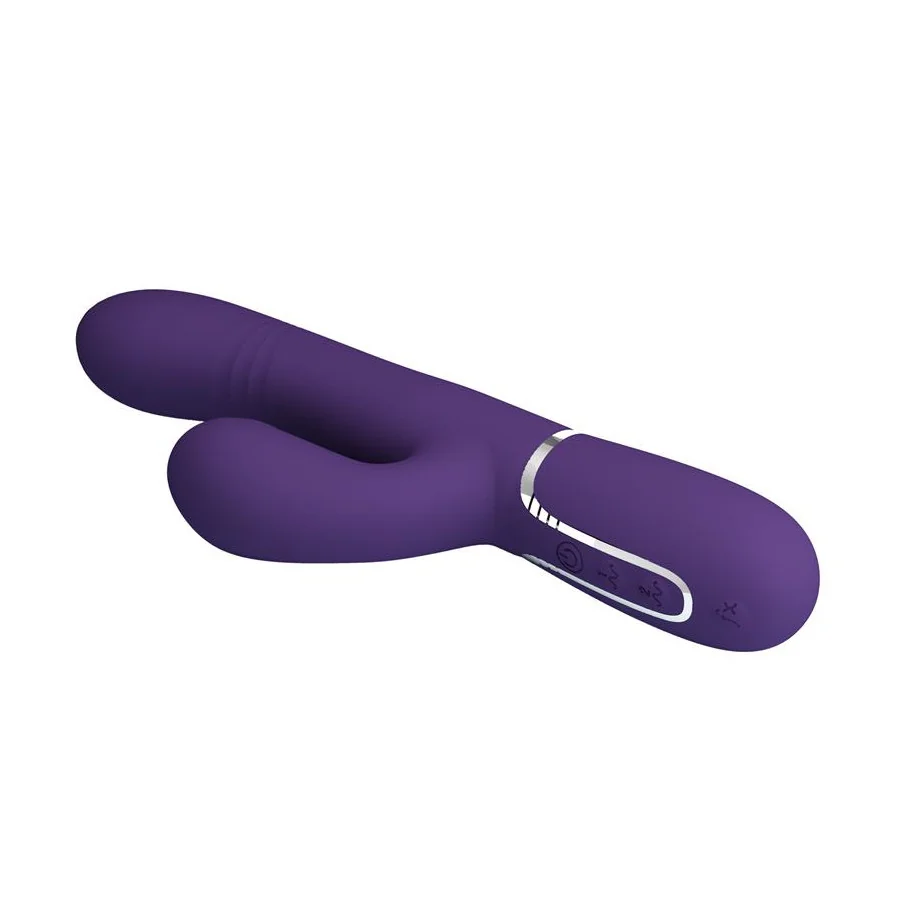 Mariana Vibrador 4 en 1 Silicona Morado