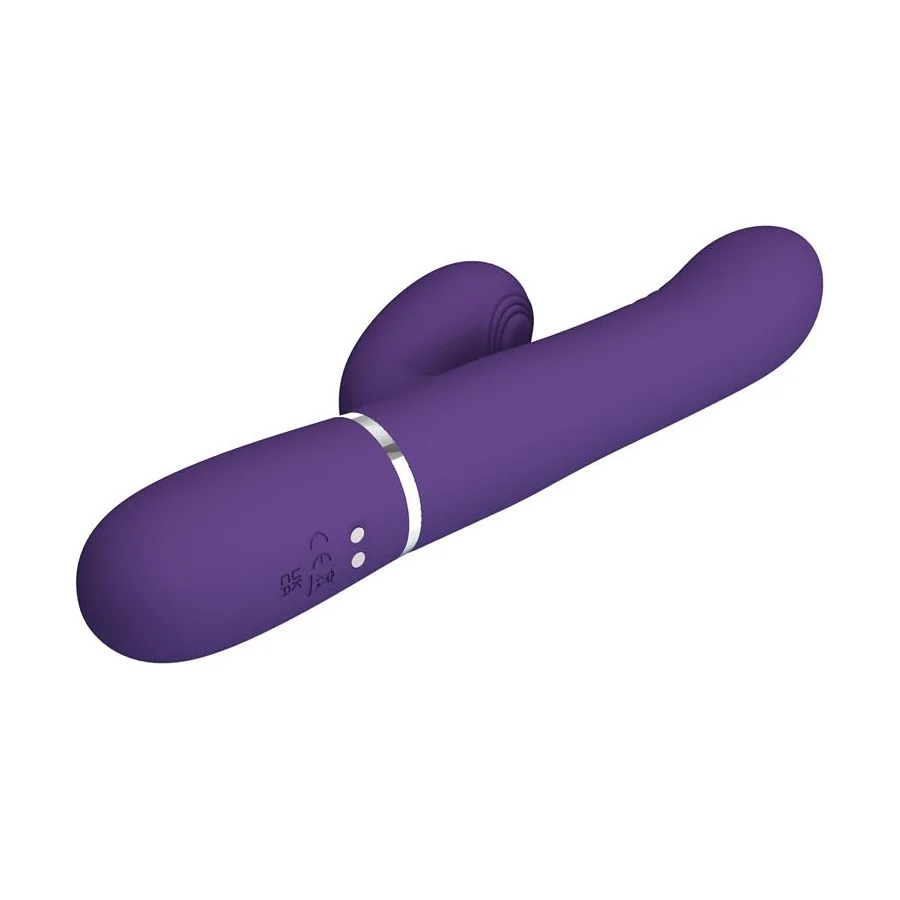 Mariana Vibrador 4 en 1 Silicona Morado