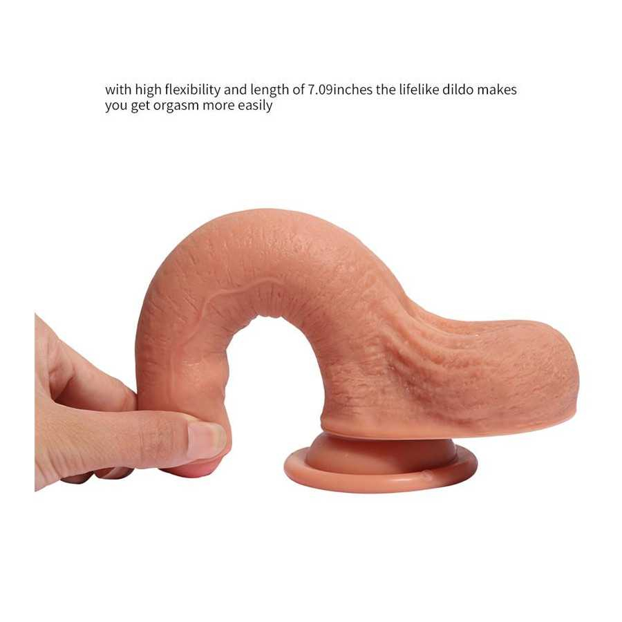 Dildo Silicona Doble Densidad Azazel 18 cm