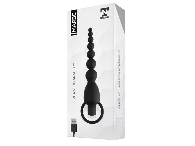 Marbe Cadena Anal con Vibracion USB Silicona