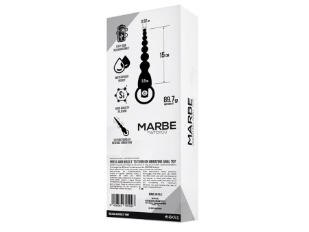 Marbe Cadena Anal con Vibracion USB Silicona