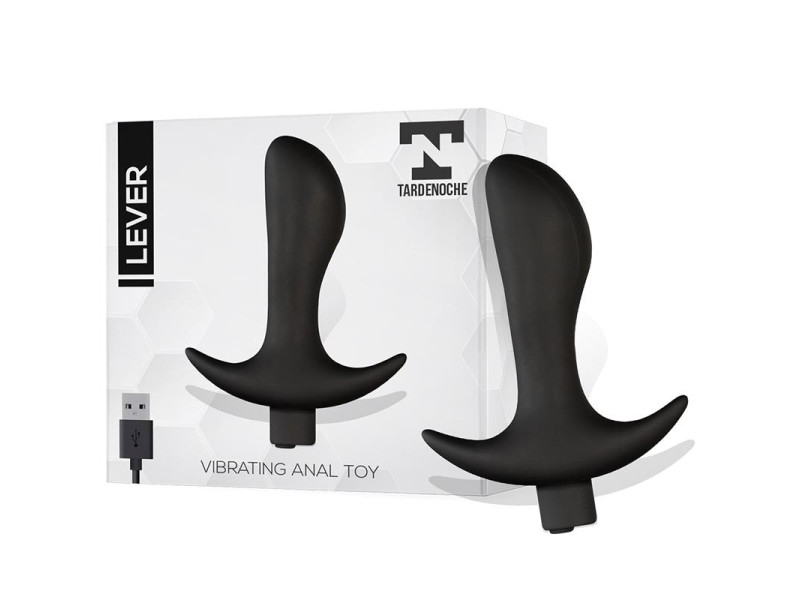 Lever Plug Anal con Vibracion USB Silicona