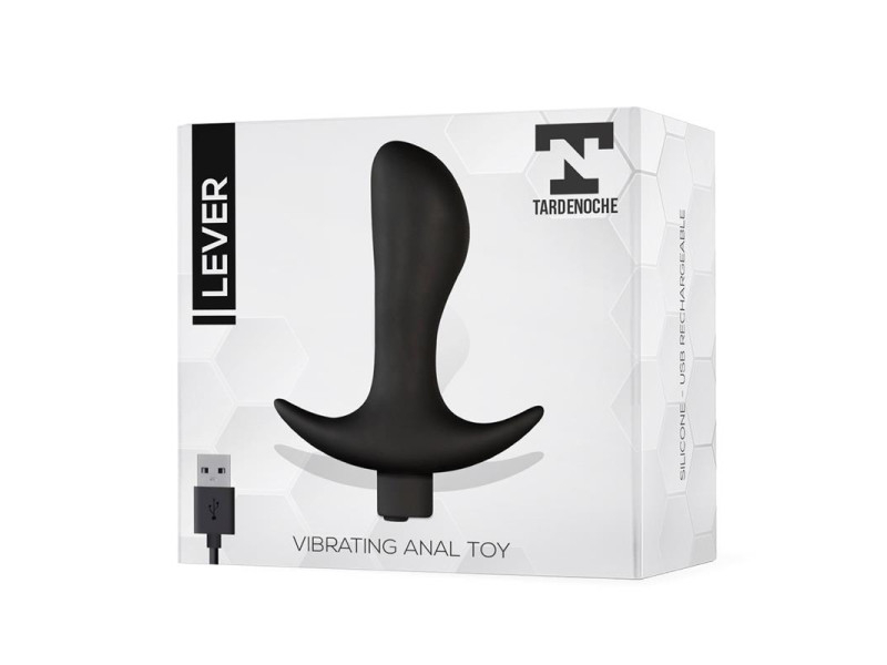 Lever Plug Anal con Vibracion USB Silicona