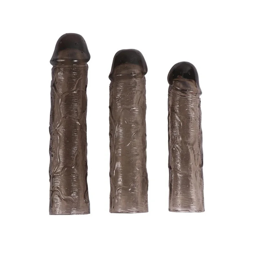 Pack 3 Fundas para el Pene Alex Color Negro