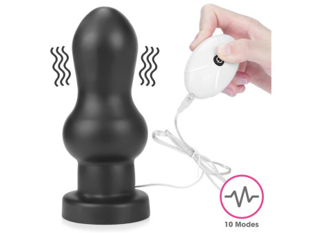 Plug Anal con Vibracion King Sized 7 Negro