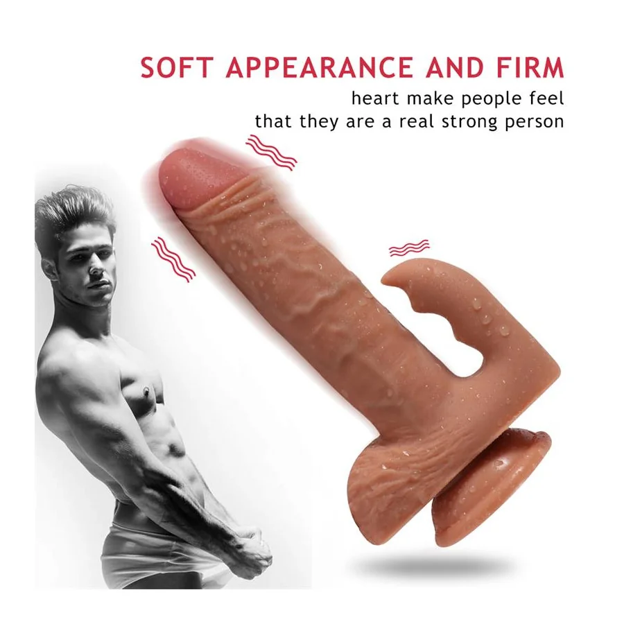Austin Dildo con 10 Modos de Vibracion y Estimulador de Clitoris