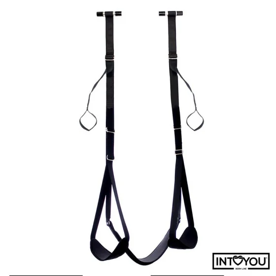 Adjustable Door Swing with Legs Support Seat