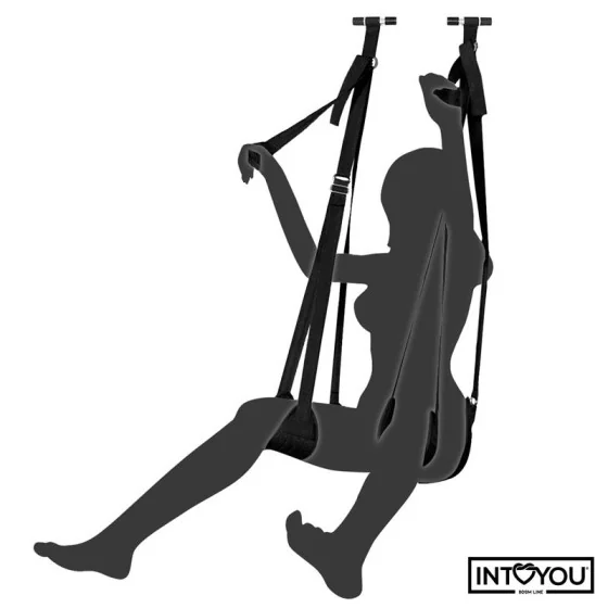 Adjustable Door Swing with Legs Support Seat