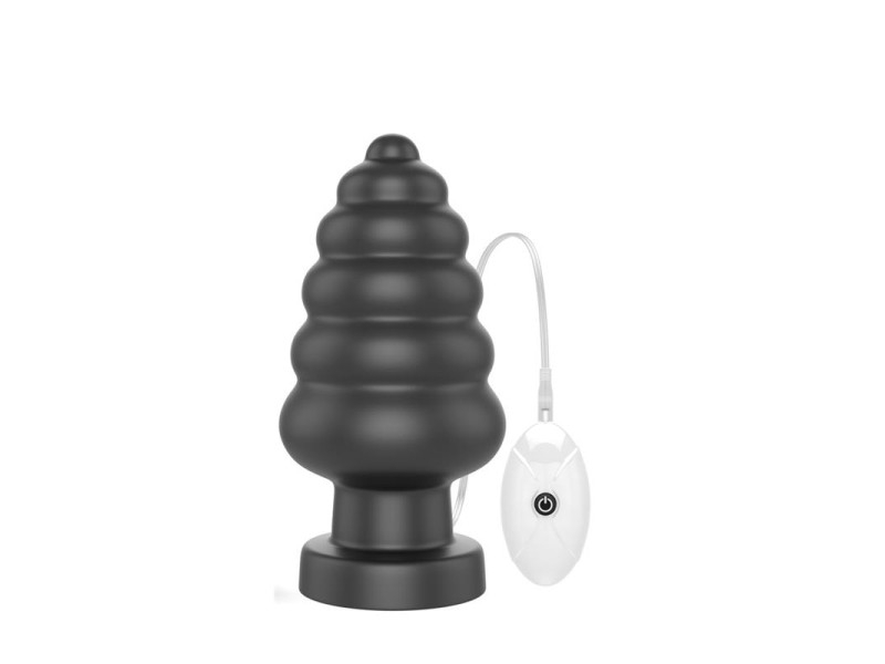 Plug Anal con Vibracion King Sized 7 Negro Plug Anal con Vibracion King Sized 7 Negro