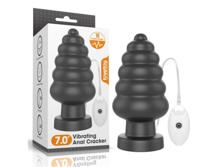 Plug Anal con Vibracion King Sized 7 Negro Plug Anal con Vibracion King Sized 7 Negro