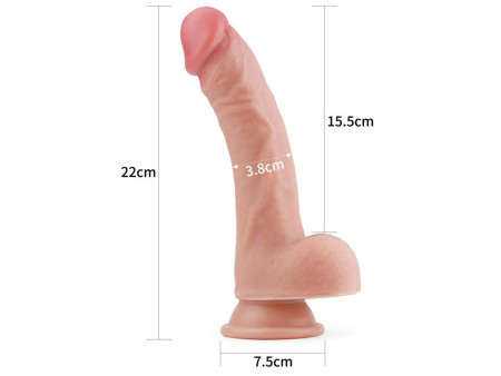 Dildo Nature 8 Silicona Liquida Natural