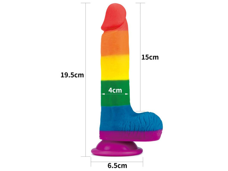 Dildo Prider 75 Silicona Liquida LGBT
