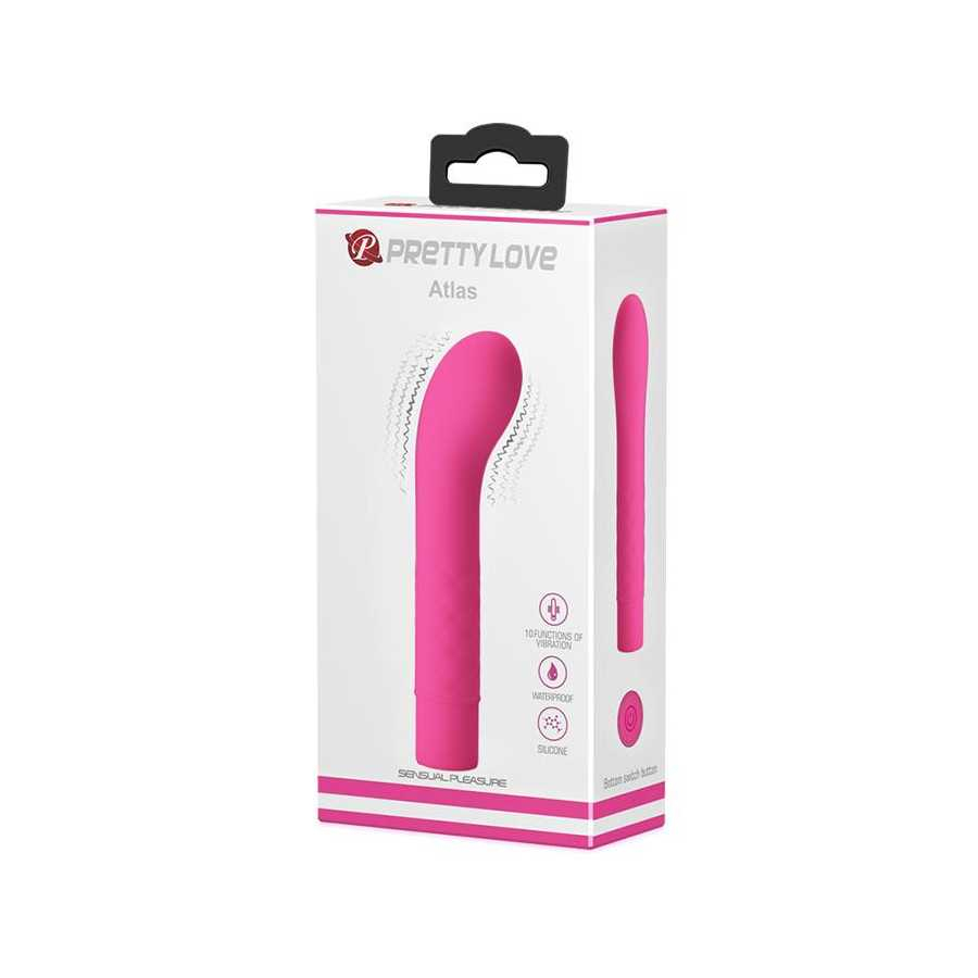 Vibrador Atlas Silicona Rosa