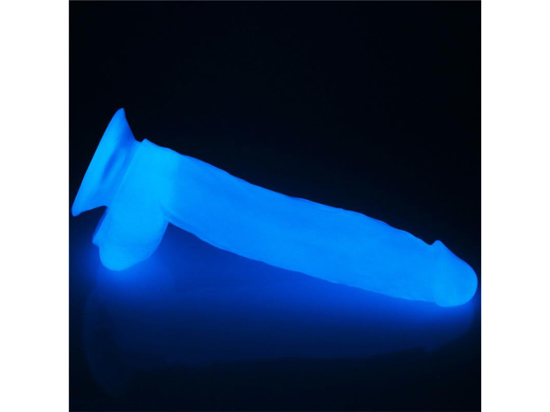 Dildo Lumino 10 Luz Azul