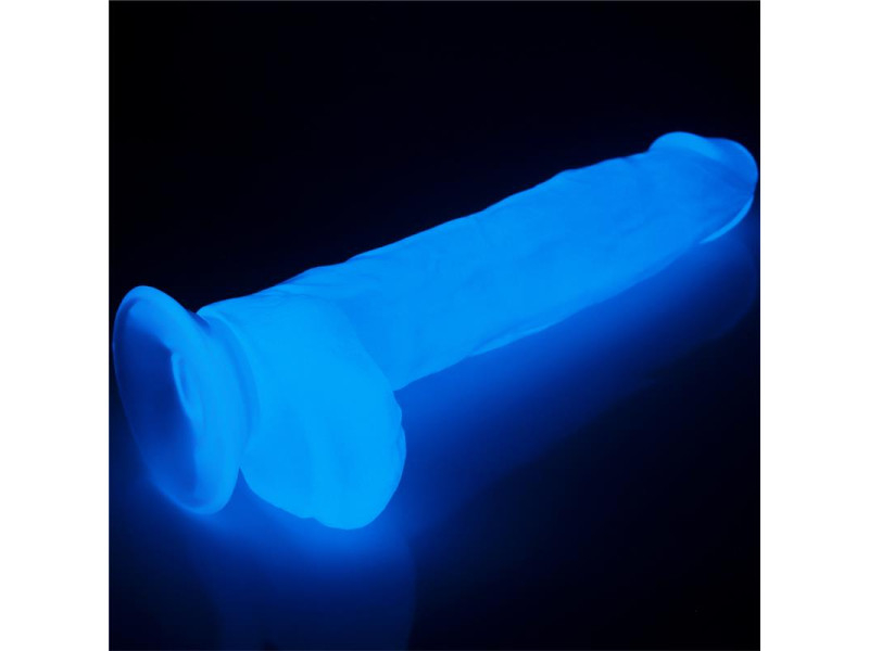 Dildo Lumino 10 Luz Azul
