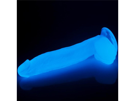 Dildo Lumino 10 Luz Azul