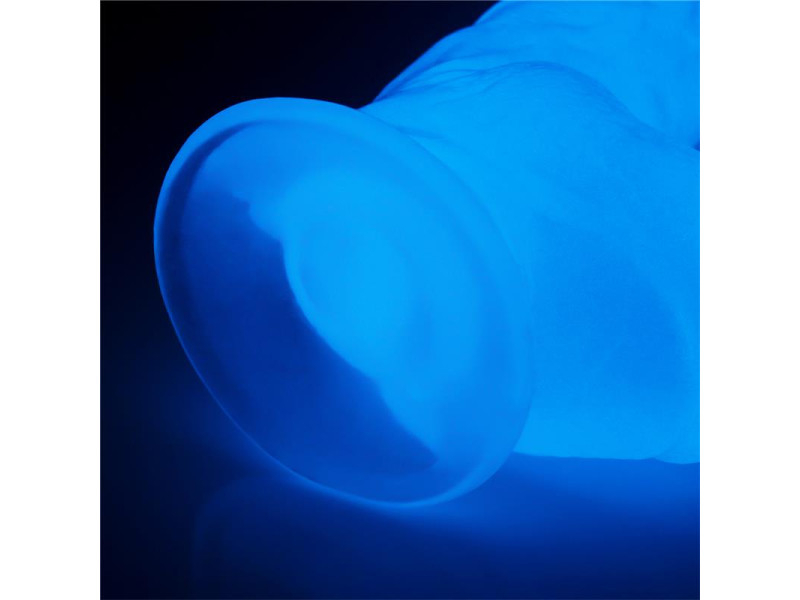 Dildo Lumino 10 Luz Azul