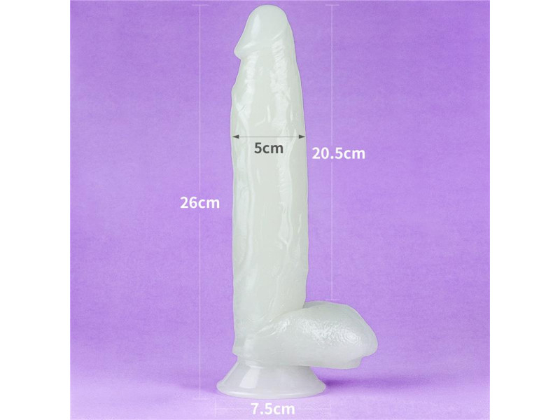 Dildo Lumino 10 Luz Azul