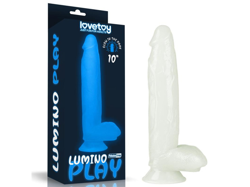 Dildo Lumino 10 Luz Azul
